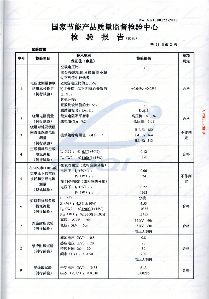 高低压试验报告-S11-1250涧西涧西涧西油浸式变压器-2.jpg